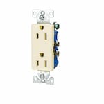 Eaton Wiring 15 Amp Decora Receptacle, Duplex, ALM