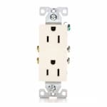 Eaton Wiring 15 Amp Decora Receptacle, Duplex, Light Almond