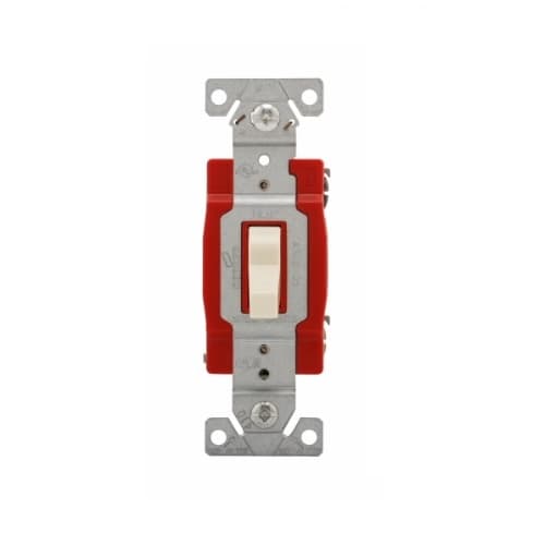 Eaton Wiring 20 Amp 3-Way Toggle Switch, #14-10 AWG, 120-277V, Almond