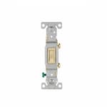 Eaton Wiring 15 Amp Toggle Switch, Single-Pole, 120V, #14-10 AWG, Ivory