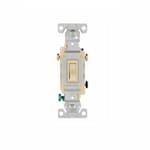 Eaton Wiring 15 Amp Framed Toggle Switch, Non-Grounding, 3-Way, #14-10 AWG, 120V, Ivory