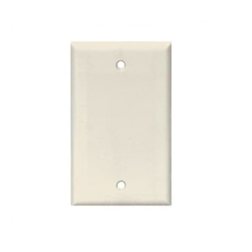 Eaton Wiring 1-Gang Thermoset Blank Wallplate, Light Almond