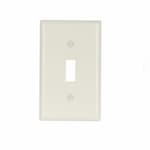 Eaton Wiring 1-Gang Thermoset Toggle Switch Wallplate, Almond