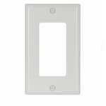 Eaton Wiring 1-Gang Thermoset Decorator Wallplate, White