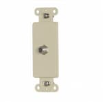 Eaton Wiring Decorator Mounting Strap w/ Type F Coaxial Adapter, Ivory