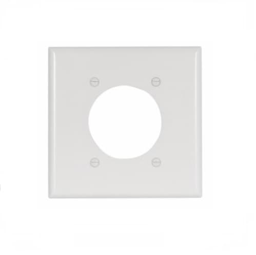 Eaton Wiring 1-Gang Thermoset Power Outlet Wallplate, White