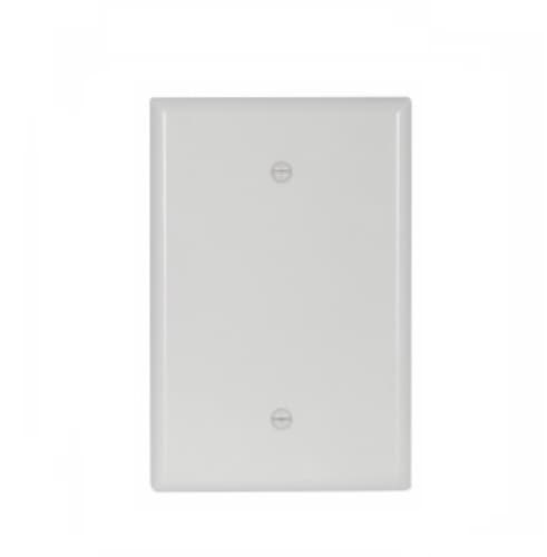 Eaton Wiring 1-Gang Blank Wall Plate, Oversize, Thermoset, White