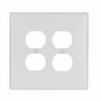 Eaton Wiring Oversize 2-Gang Duplex Receptacle Wallplate, White