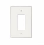 Eaton Wiring 1-Gang Decora Wall Plate, Oversize, White