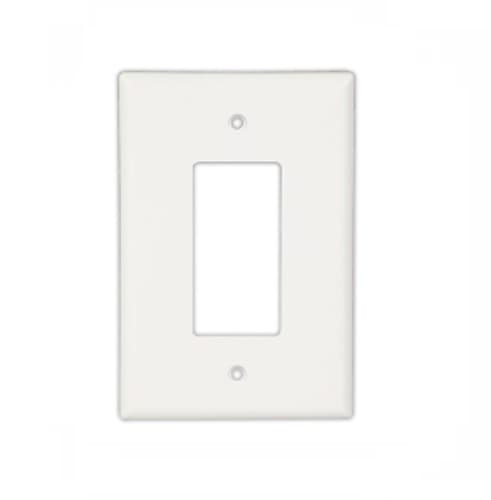 Eaton Wiring 1-Gang Decora Wall Plate, Oversize, White