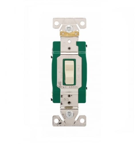 Eaton Wiring 30 Amp Toggle Switch, Industrial Grade, Ivory