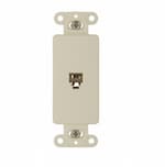 Eaton Wiring 4-Conductor Phone Jack Insert, Almond