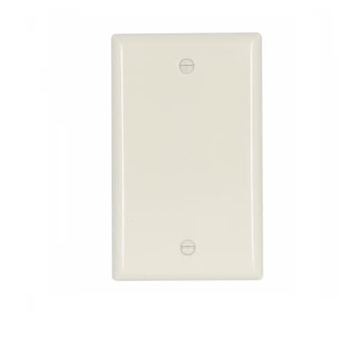 Eaton Wiring 1-Gang Blank Wall Plate, Standard, Almond