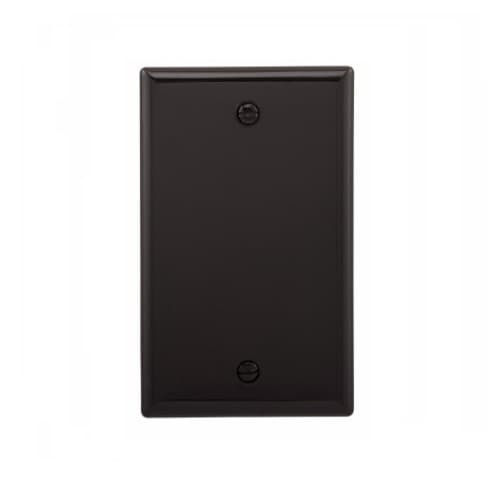 Eaton Wiring 1-Gang Blank Wall Plate, Standard, Black