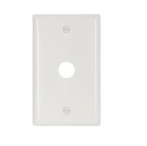 Eaton Wiring 1-Gang Phone & Coax Wall Plate, Standard, White