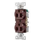 Eaton Wiring 20 Amp Dual Controlled Duplex Receptacle, 2-Pole, #14-10 AWG, 125V, Brown