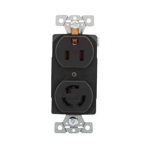 Eaton Wiring 15 Amp Combination Locking & Straight Blade NEMA 5-15 125V Receptacle