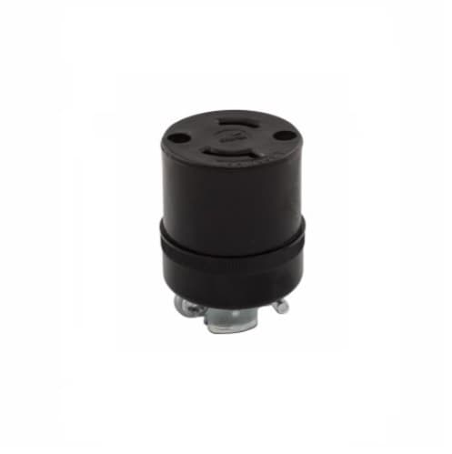 Eaton Wiring 15 Amp Locking Connector, NEMA L1-15, Black