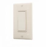 Eaton Wiring 15 Amp Lighted Single Pole Rocker Switch, Light Almond