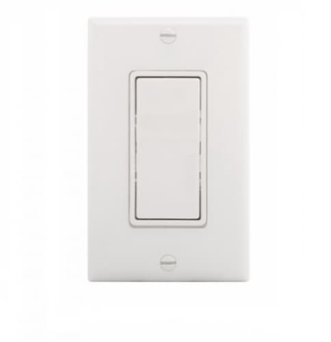 Eaton Wiring 15 Amp Lighted Single Pole Rocker Switch, White