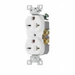 Eaton Wiring 15 Amp Duplex Receptacle, NEMA 6-20R, Commercial Grade, White