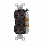 Eaton Wiring 15 Amp Straight Blade Duplex Receptacle, Brown