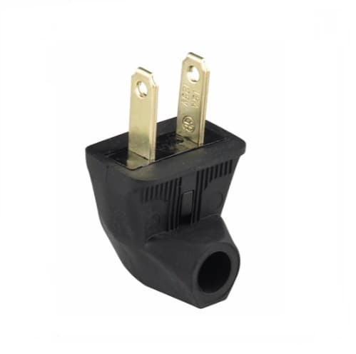 Eaton Wiring 15 Amp Electric Plug, Angled, Black