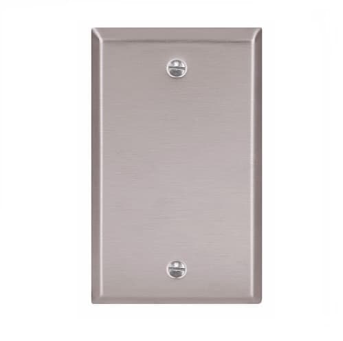 Eaton Wiring 1-Gang Blank Wall Plate, Standard, Steel