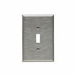 Eaton Wiring 1-Gang Toggle Switch Wall Plate, Oversize, Steel