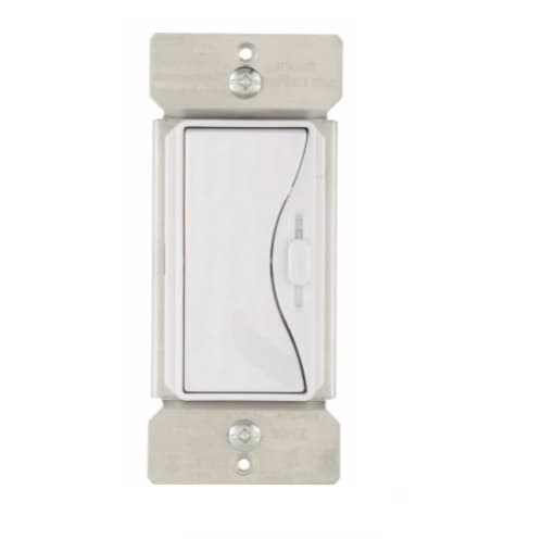 Eaton Wiring 600W Slide Dimmer, Incandescent, Alpine White