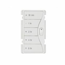 Eaton Wiring Faceplate Color Change Kit 4 for Hour Timer, Alpine White