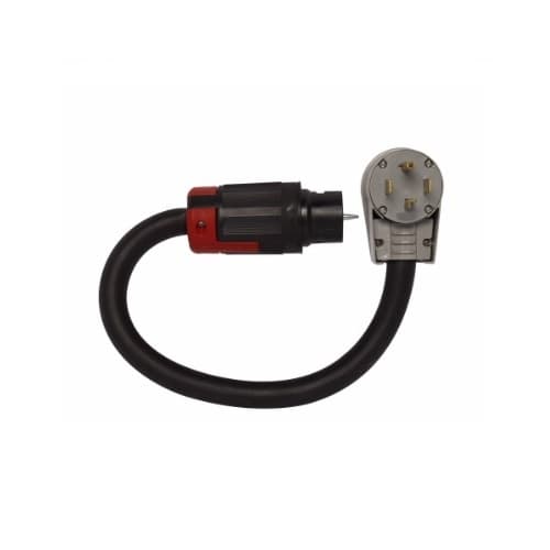 Eaton Wiring 45 Amp 4 ft Straight Blade Plug and Adapter for RhinoBox, 14-50P, 250V