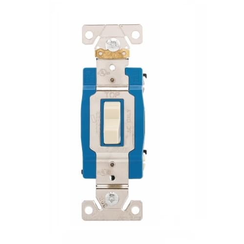 Eaton Wiring 15 Amp Toggle Switch, 3-Way, Industrial, Ivory