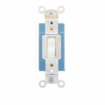 Eaton Wiring 15 Amp Toggle Switch, 3-Way, Industrial, White