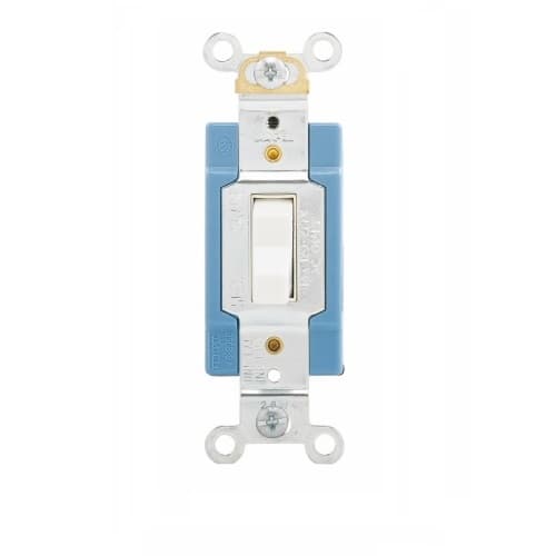 Eaton Wiring 15 Amp Toggle Switch, 3-Way, Industrial, White