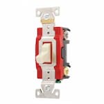 Eaton Wiring 20 Amp Toggle Switch, Double-Pole, Industrial, Ivory