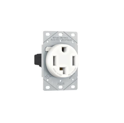 Eaton Wiring 30A Power Receptacle, 3-Pole, 4-Wire, 125V/250V, White