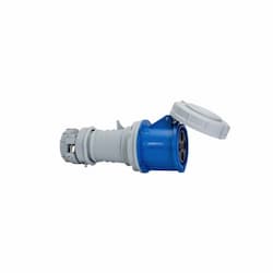 Eaton Wiring 60 Amp Pin and Sleeve Connector, 3-Pole, 4-Wire, 250V, Blue