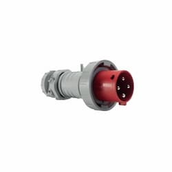 Eaton Wiring 63 Amp Pin and Sleeve Plug, 3-Pole, 4-Wire, 415V, Red