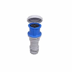 Eaton Wiring 100A/125A Pin & Sleeve Connector, 4-Pole, 5-Wire, 120V/208V, Blue