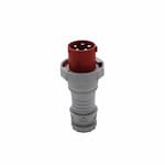 Eaton Wiring 100 Amp Pin and Sleeve Plug, 4-Pole, 5-Wire, 480V, Red