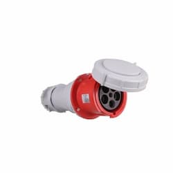 Eaton Wiring 125 Amp Pin and Sleeve Connector, 4-Pole, 5-Wire, 415V, Red