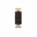 Eaton Wiring 15 Amp Duplex Receptacle, Auto-Grounded, Nylon, Brown