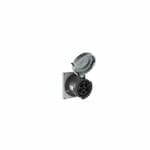 Eaton Wiring 30 Amp Pin and Sleeve Receptacle, 4-Pole, 5-Wire, 600V, Black