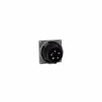 Eaton Wiring 60 Amp Pin and Sleeve Inlet, 4-Pole, 5-Wire, 600V, Black