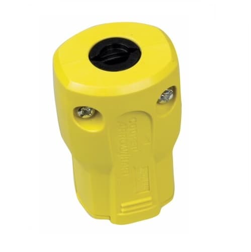 Eaton Wiring 15 Amp Grip Connector, Nylon, 125V, Yellow