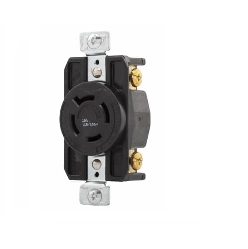 Eaton Wiring 20 Amp Locking Receptacle, NEMA L18-20, 120/208V, Black