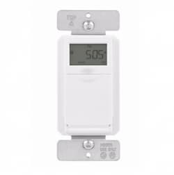 1800W Astronomical Timer, Single-Pole, 15A, 120V, White