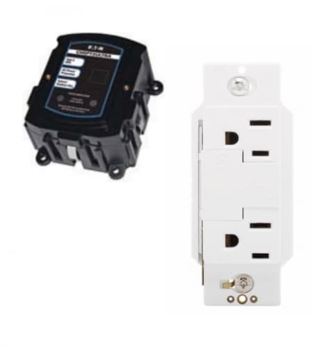 Eaton Wiring 108kA Surge Protection Device w/ TR Duplex Receptacle