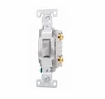 Eaton Wiring 15 Amp Toggle Switch, 2-Pole, Commercial, Gray